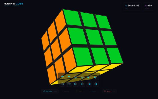 A 3D Rubik's Cube in the browser